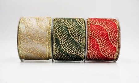Lint met glittergolven en stippen_KW0474.KW0475
